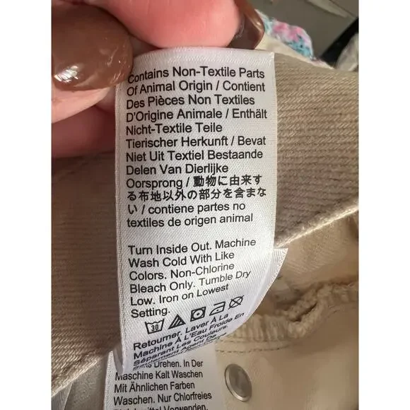 NWT J. Crew Women's Slouchy Boyfriend Denim Jeans in Ecru White (Beige) Size 24 - Picture 16 of 16